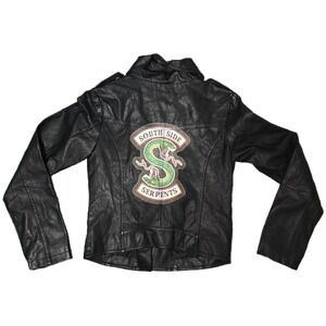 Tanming Biker Jacket Women SM Black Excellent South‎ Side Serpents Riverdale (U)